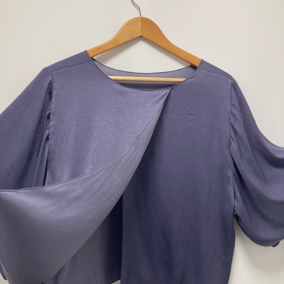 Aritzia Babaton purple puff sleeve blouse - Picture 5 of 8
